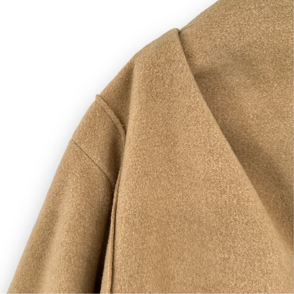 Acne Studios Camel Brown Oversized Wool Coat sz N/A - Picture 4 of 9
